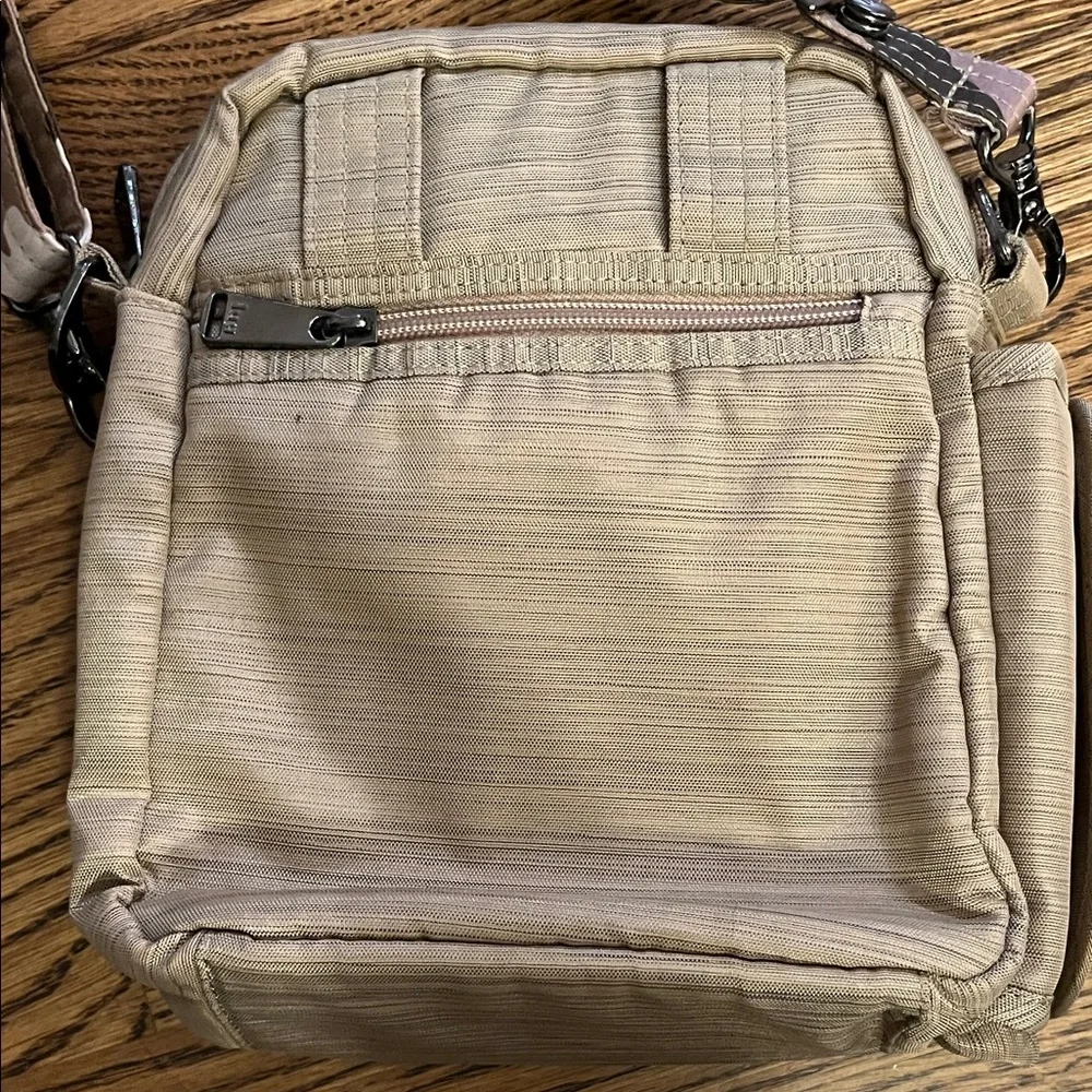 Lug Quilted Crossbody Bag in Beige - Picture 6 of 7